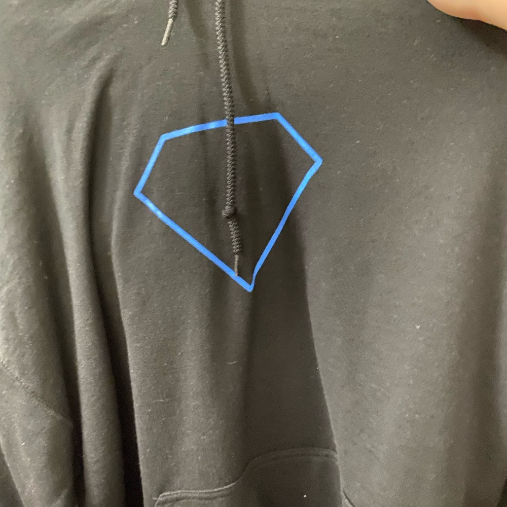 Black Diamanté Hoodie
